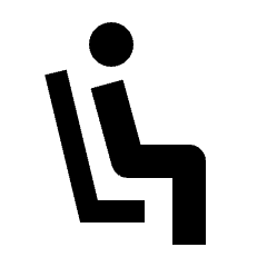 Airline Seat Recline Extra Fill Icon from Sharp Fill - Material Pro Set