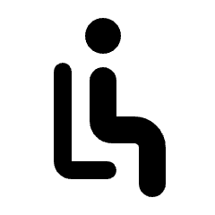 Airline Seat Recline Normal Icon from Rounded Line - Streamline Material Set