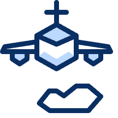 Airplane 2 Icon from Cyber Duotone Set