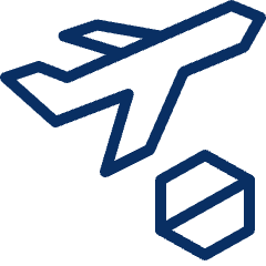 Airplane Departure Cancel Icon from Cyber Line Set