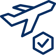 Airplane Departure Check Icon from Cyber Line Set
