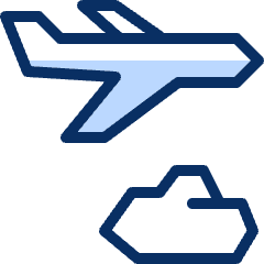 Airplane Fly Icon from Cyber Duotone Set