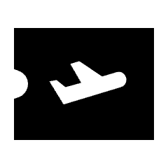 Airplane Ticket Fill Icon from Sharp Fill - Material Pro Set