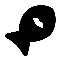 Allergens Fish Fill Icon from Outlined Fill - Streamline Material Set