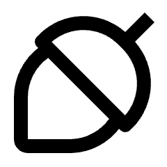 Allergens Nuts Icon from Outlined Line - Streamline Material Set