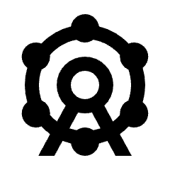 Attractions Icon from Sharp Line - Streamline Material Set