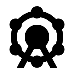 Attractions Fill Icon from Sharp Fill - Material Pro Set