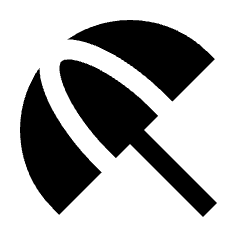 Beach Access Fill Icon from Sharp Fill - Material Pro Set