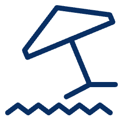 Beach Icon from Cyber Line Set