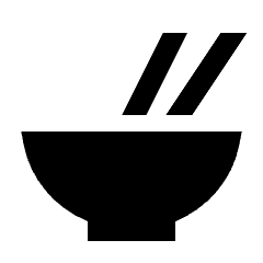 Bowl Chopsticks Fill Icon from Sharp Fill - Material Pro Set