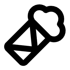 Burrito Icon from Rounded Line - Streamline Material Set