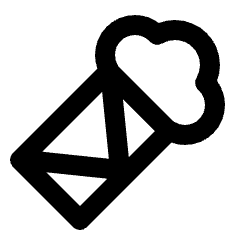 Burrito Icon from Outlined Line - Streamline Material Set