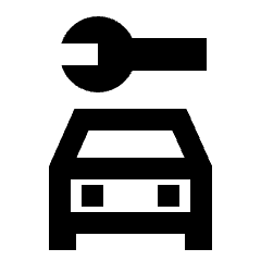 Car Repair Icon from Sharp Line - Streamline Material Set