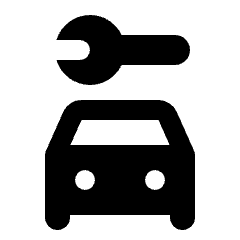 Car Repair Fill Icon from Rounded Fill - Streamline Material Set