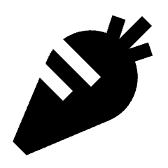 Carrot Fill Icon from Sharp Fill - Material Pro Set