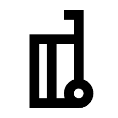 Carry On Bag Icon from Sharp Line - Streamline Material Set