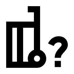 Carry On Bag Question Icon from Sharp Line - Material Pro Set