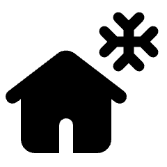 Chalet Fill Icon from Rounded Fill - Streamline Material Set