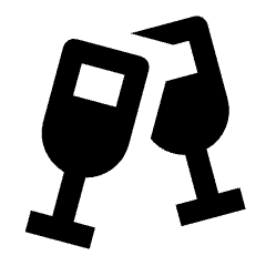 Champagne Fill Icon from Outlined Fill - Streamline Material Set