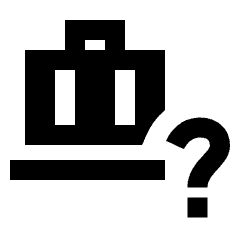 Checked Bag Question Fill Icon from Sharp Fill - Material Pro Set