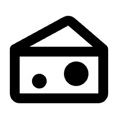 Cheese Icon from Rounded Line - Streamline Material Set