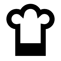 Chef Hat Icon from Sharp Line - Material Pro Set