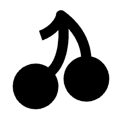 Cherry Fill Icon from Outlined Fill - Streamline Material Set