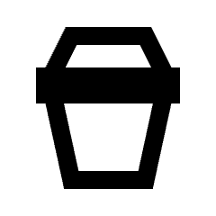 Coffee Takeaway Icon from Sharp Line - Streamline Material Set