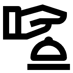 Concierge Icon from Outlined Line - Streamline Material Set