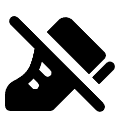 Do Not Step Fill Icon from Rounded Fill - Streamline Material Set