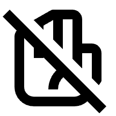 Do Not Touch Icon from Outlined Line - Material Pro Set