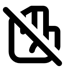 Do Not Touch Icon from Rounded Line - Material Pro Set