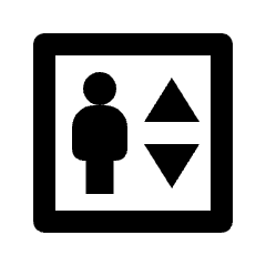 Elevator Icon from Outlined Line - Streamline Material Set