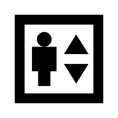 Elevator Icon from Sharp Line - Streamline Material Set