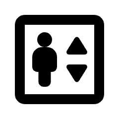 Elevator Icon from Rounded Line - Streamline Material Set