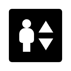 Elevator Fill Icon from Outlined Fill - Streamline Material Set