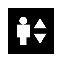 Elevator Fill Icon from Sharp Fill - Streamline Material Set