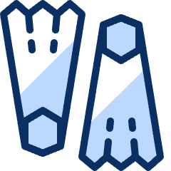 Flippers Icon from Cyber Duotone Set
