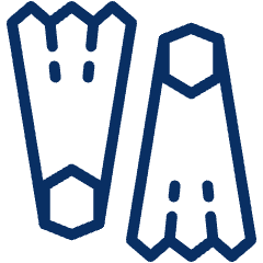 Flippers Icon from Cyber Line Set
