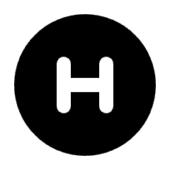 Hospital Sign Circle Fill Icon from Rounded Fill - Streamline Material Set