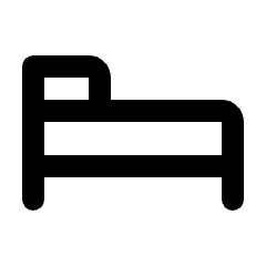 Hotel Alt Icon from Rounded Line - Streamline Material Set