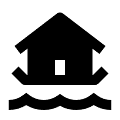 Houseboat Fill Icon from Outlined Fill - Streamline Material Set