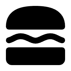 Lunch Dining Fill Icon from Rounded Fill - Streamline Material Set