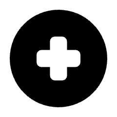 Medical Sign Circle Fill Icon from Rounded Fill - Material Pro Set