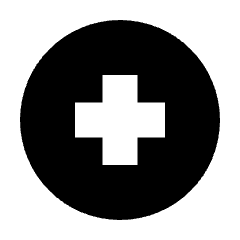 Medical Sign Circle Fill Icon from Outlined Fill - Streamline Material Set