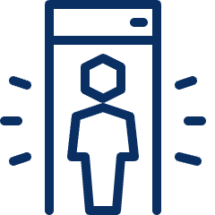 Metal Detector Gate Icon from Cyber Line Set