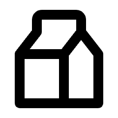 Milk Icon from Rounded Line - Material Pro Set
