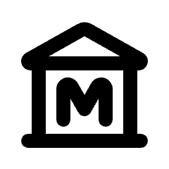 Museum Icon from Rounded Line - Material Pro Set