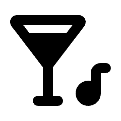 Nightlife Fill Icon from Rounded Fill - Streamline Material Set