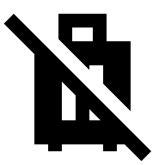 No Luggage Fill Icon from Sharp Fill - Streamline Material Set